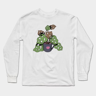 Potted Monstera Adasonii Plant Long Sleeve T-Shirt